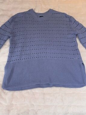 GAP Lavender Crewneck Knit Sweater
